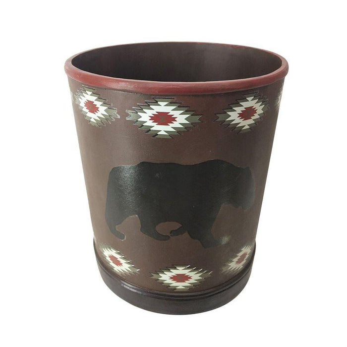 Aztec Bear Wastebasket Wastebasket