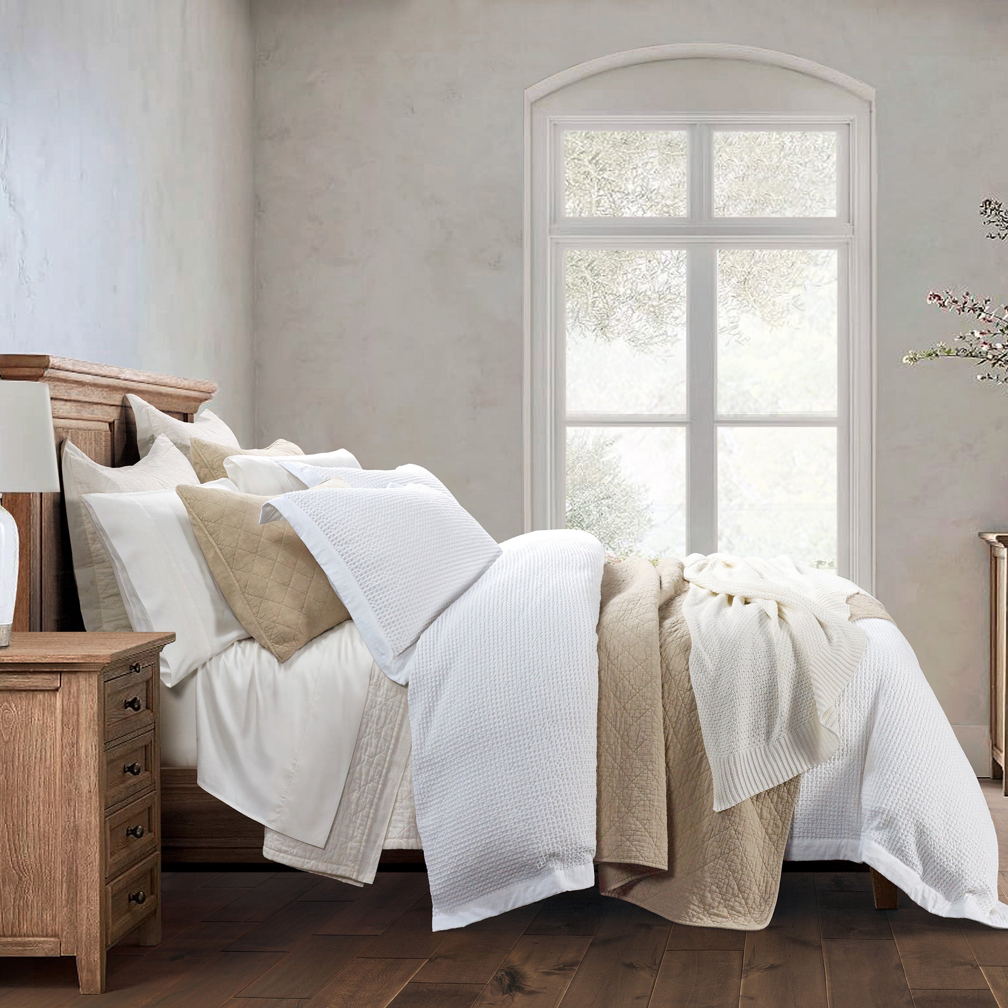 Stonewashed Cotton Waffle Weave - Shop The Look
