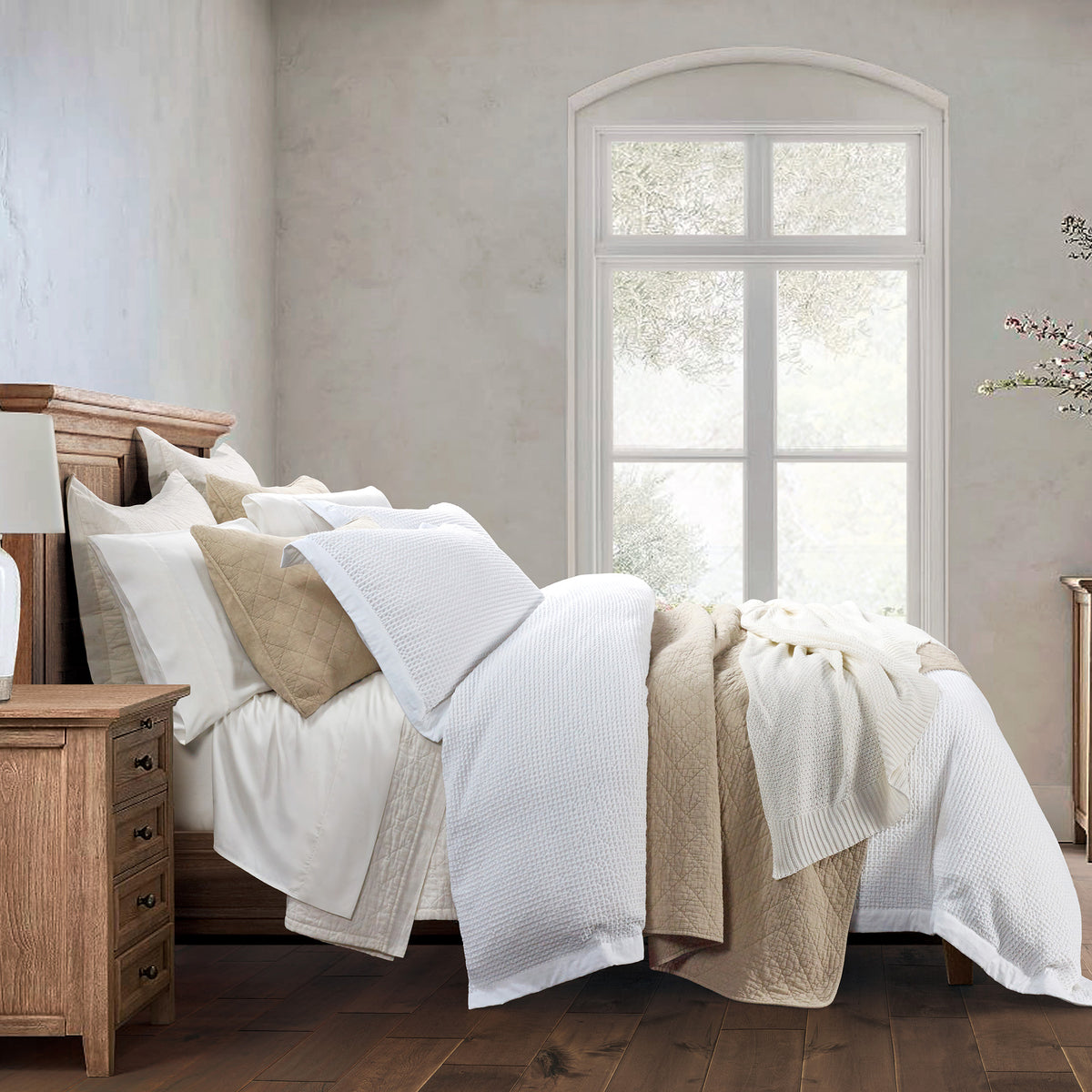 Stonewashed Cotton Waffle Weave - Shop The Look