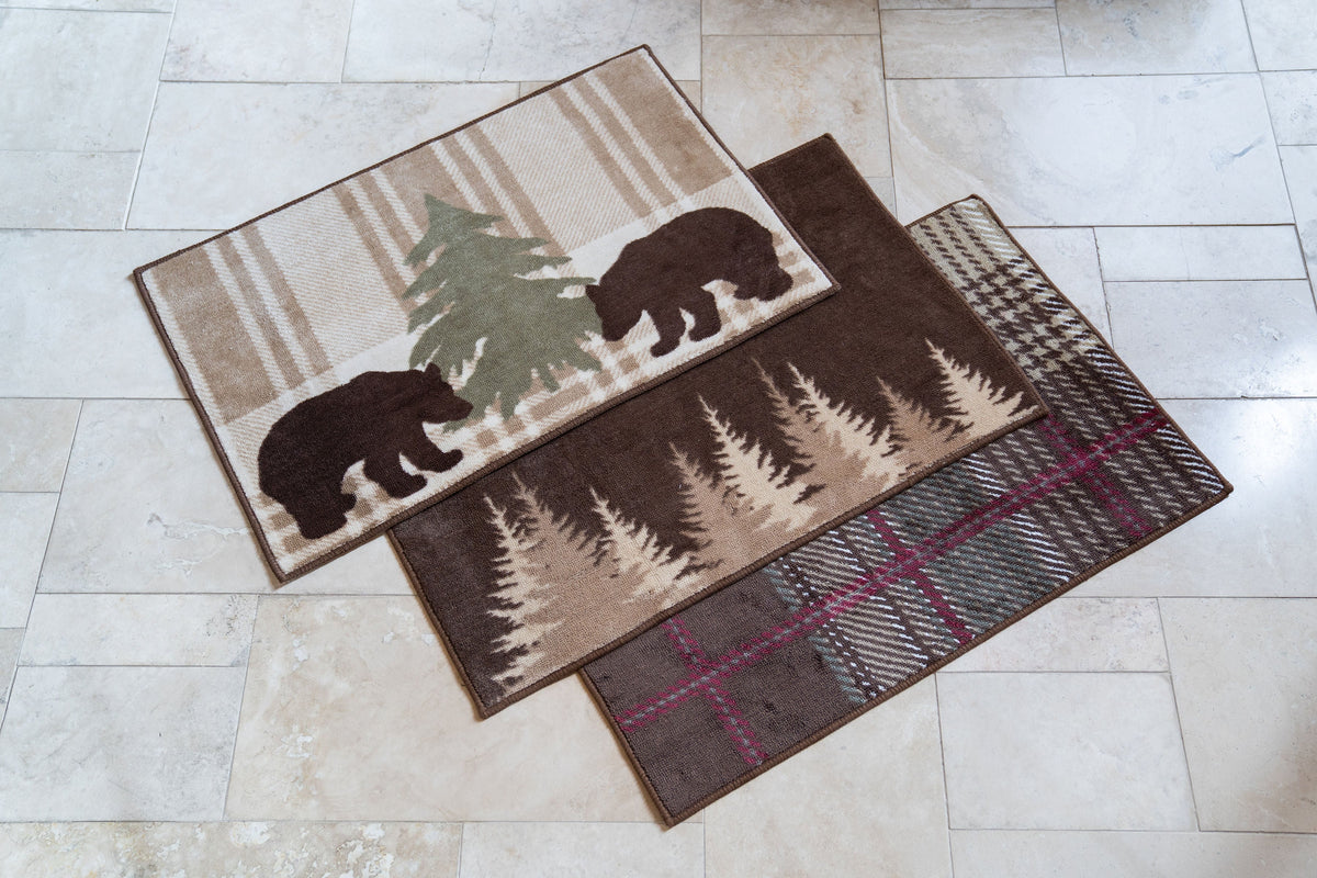 Rustic Bathroom Rugs Collection from HiEnd Accents
