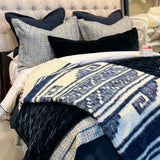 Azul 100% Wool Handwoven Throw Blanket