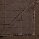 Cotton Canvas Box Stitch Coverlet Set Coverlet