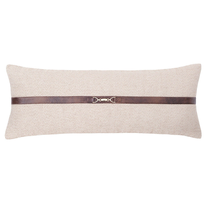 Herringbone Buckle Detailed Lumbar Pillow Pillow