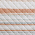 Mystic Stripe Cotton Gauze Swatch Coral Swatch