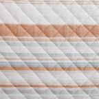 Mystic Stripe Cotton Gauze Swatch Coral Swatch