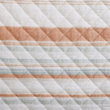 Mystic Stripe Cotton Gauze Swatch Coral Swatch