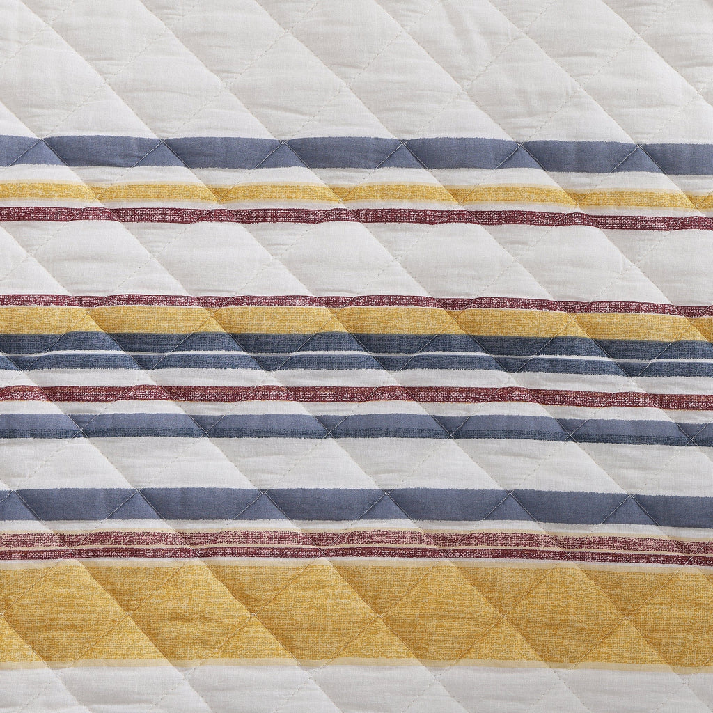 Mystic Stripe Cotton Gauze Swatch Merlot Swatch