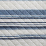 Mystic Stripe Cotton Gauze Swatch Navy Swatch