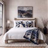 Azul 100% Wool Handwoven Throw Blanket