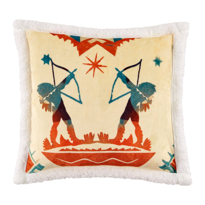 Arizona Campfire Sherpa Pillow Pillow