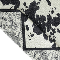 Clara Cowhide Reversible Quilt Set Quilt