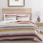 Mystic Stripe Cotton Gauze Quilt Quilt