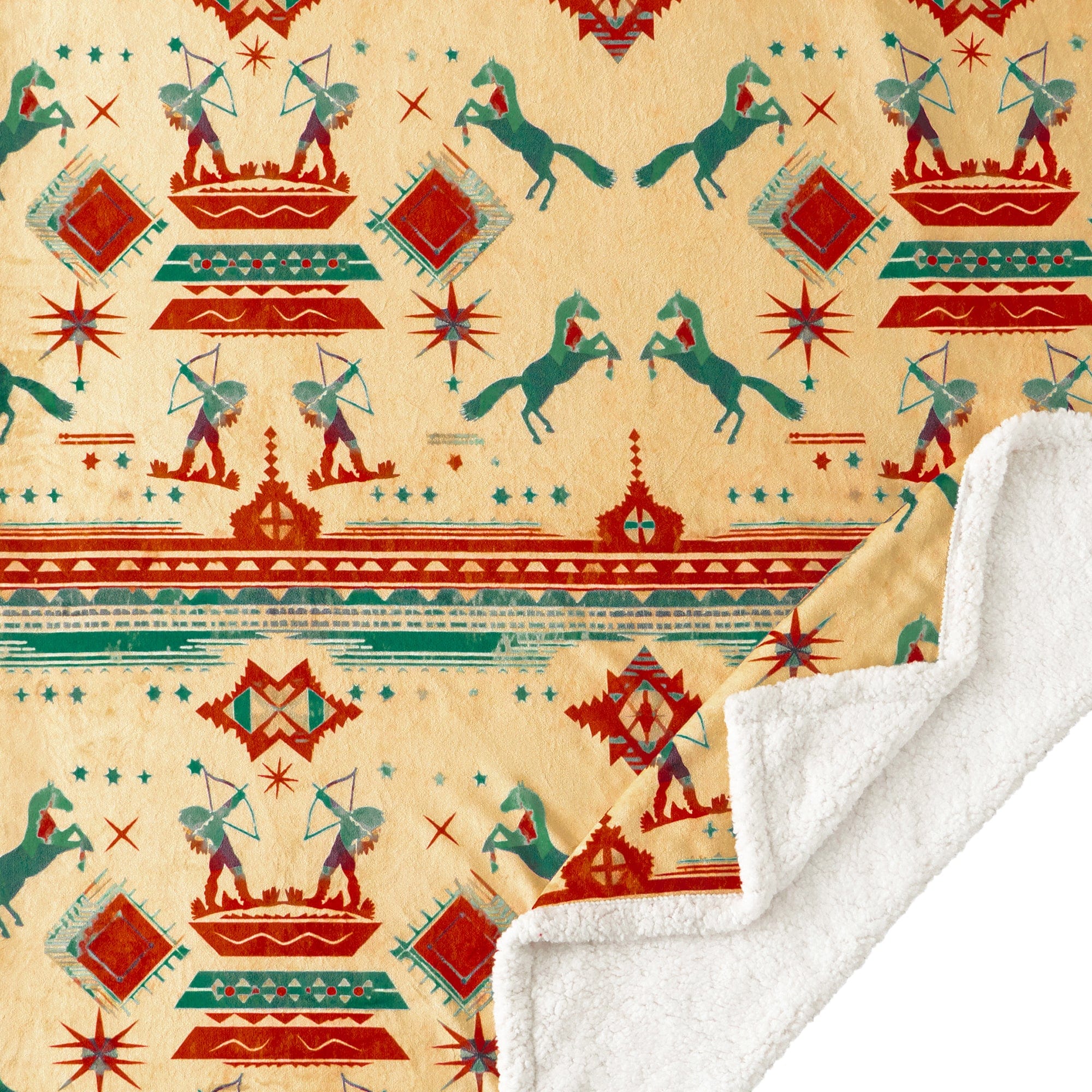 Arizona Campfire Sherpa Throw Throw