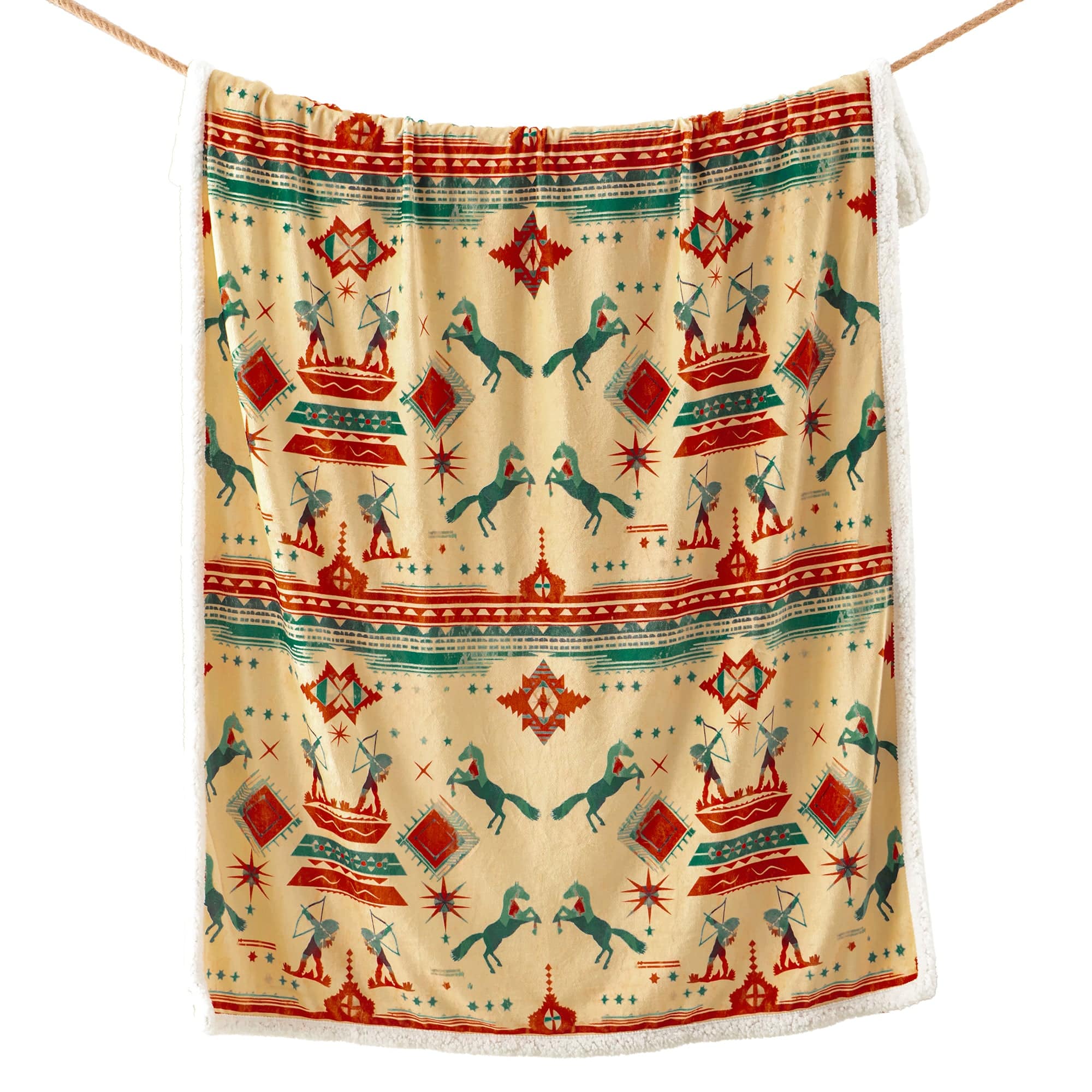 Arizona Campfire Sherpa Throw Throw