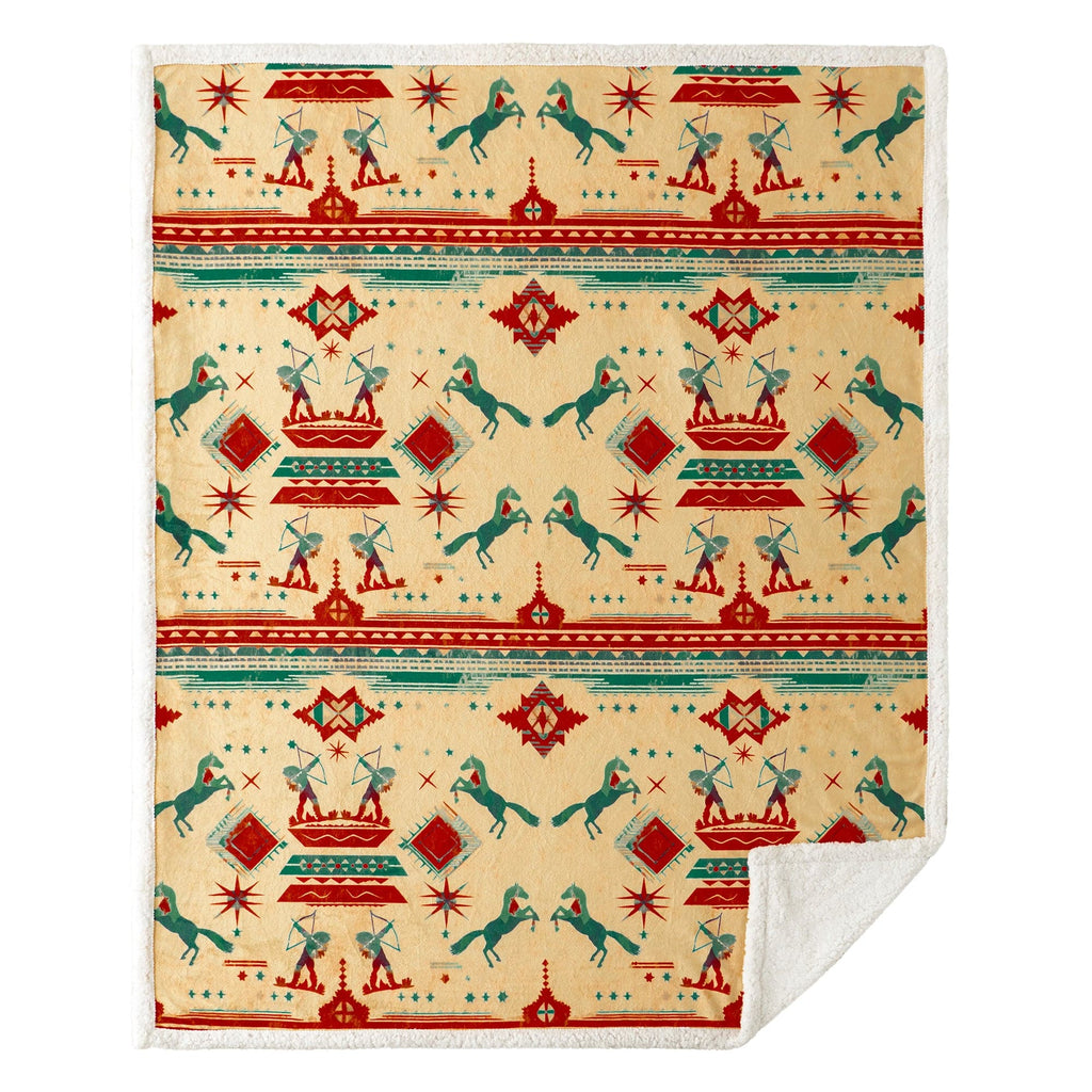 Arizona Campfire Sherpa Throw Throw