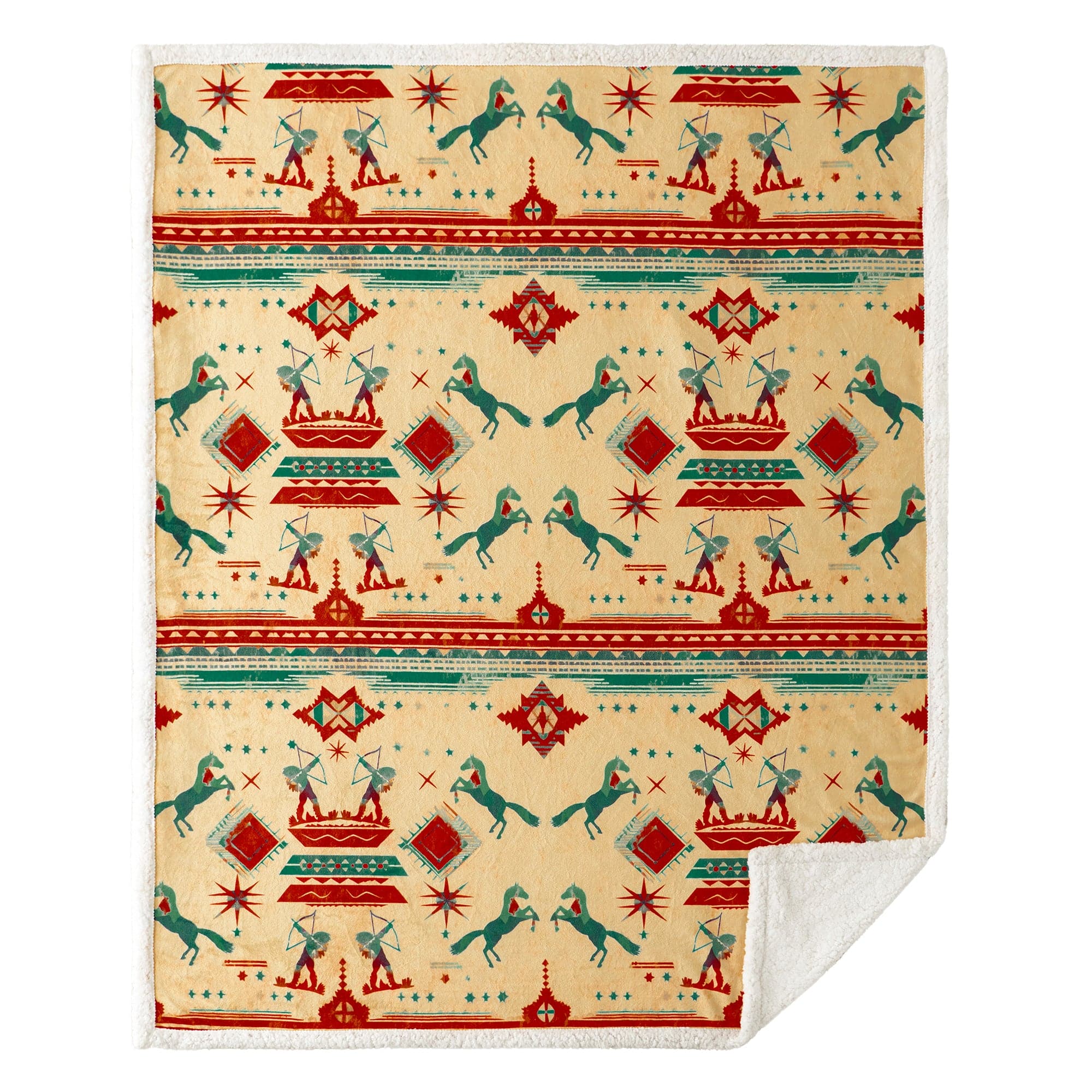 Arizona Campfire Sherpa Throw Throw