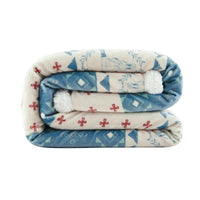 Patchwork Paisley Campfire Sherpa Throw Throw