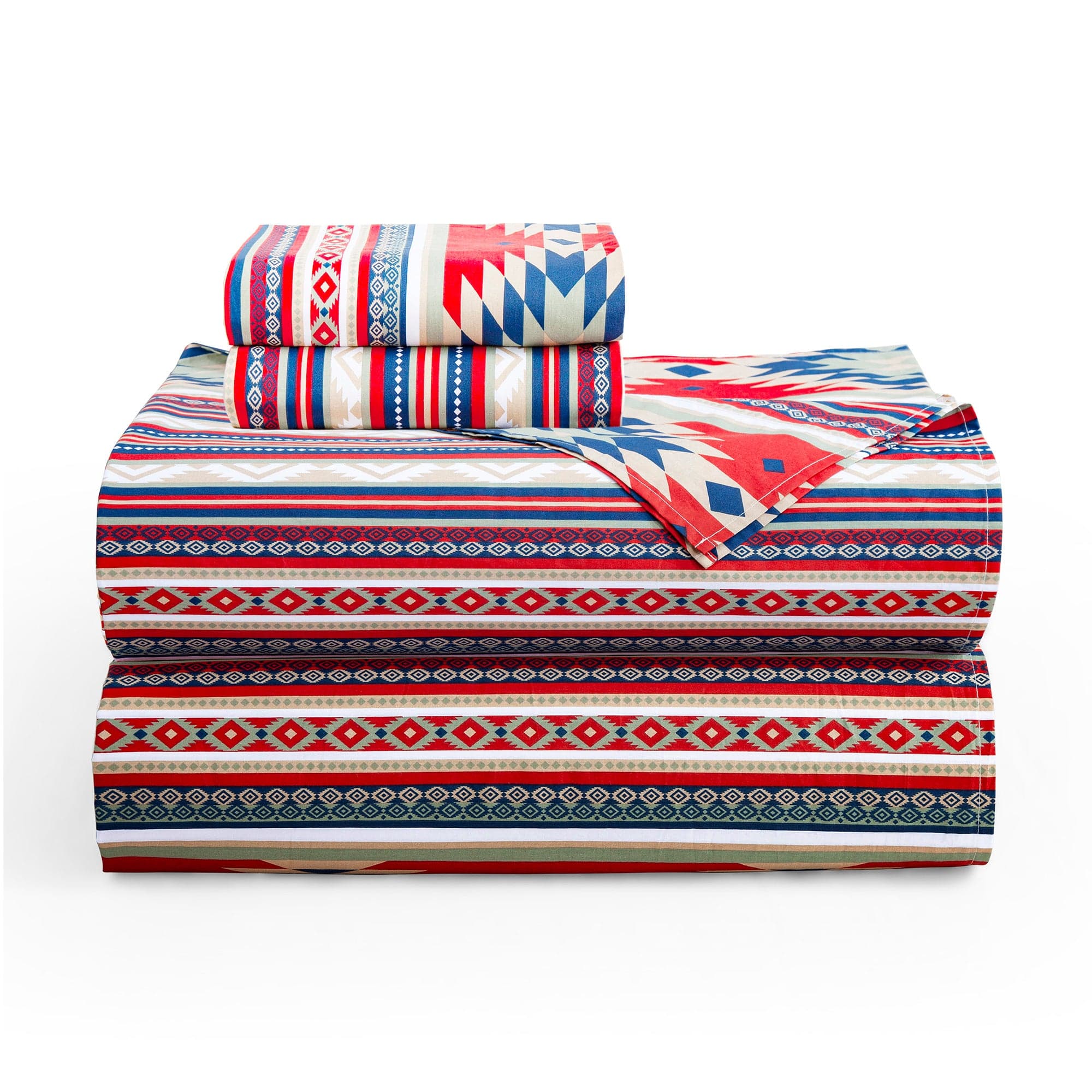 Paseo Road Del Sol Cotton Percale Sheet Set - Thumbnail 4