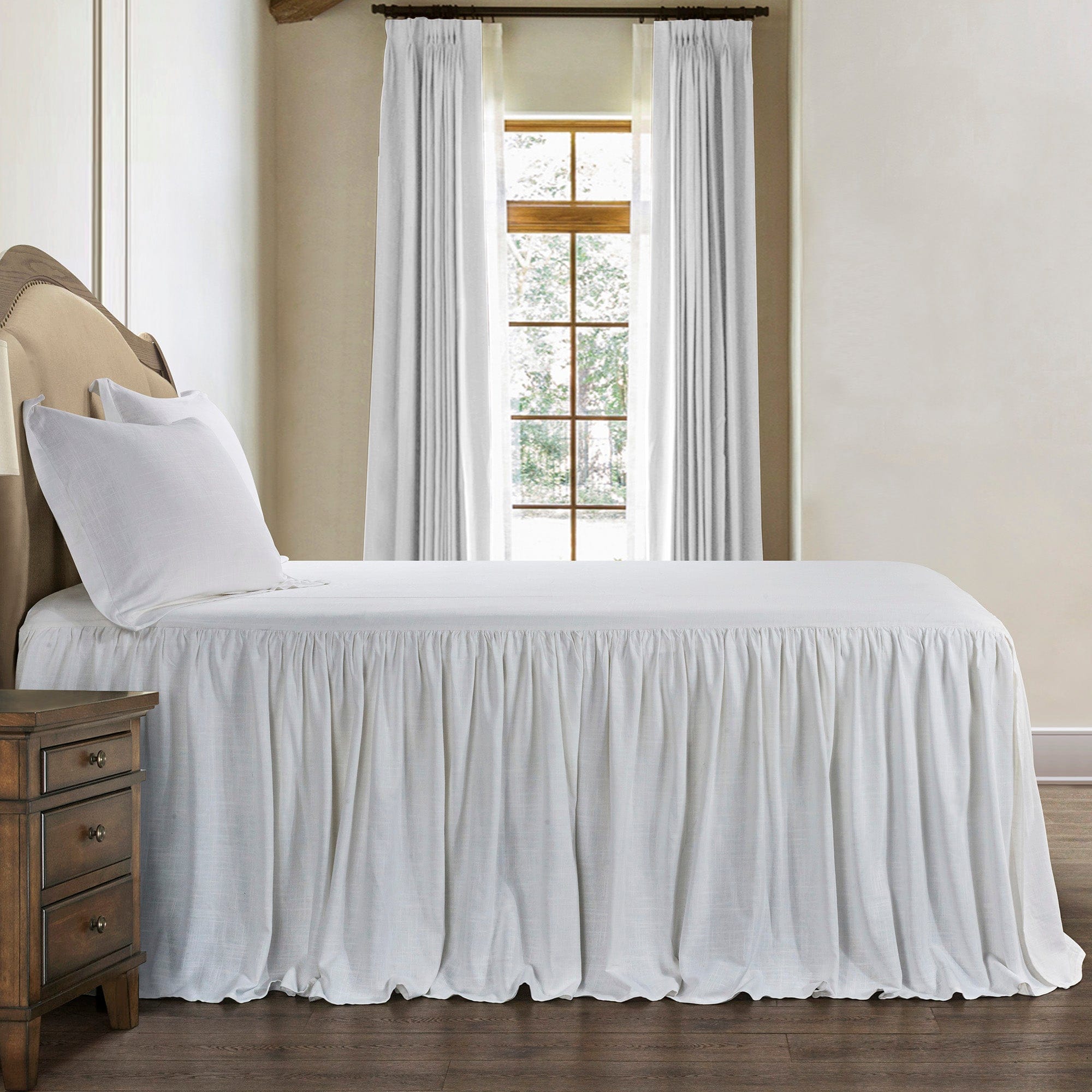 Luna Washed Linen Bedspread Set Bedspread