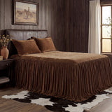 Stella Faux Silk Velvet Bedspread Set Bedspread