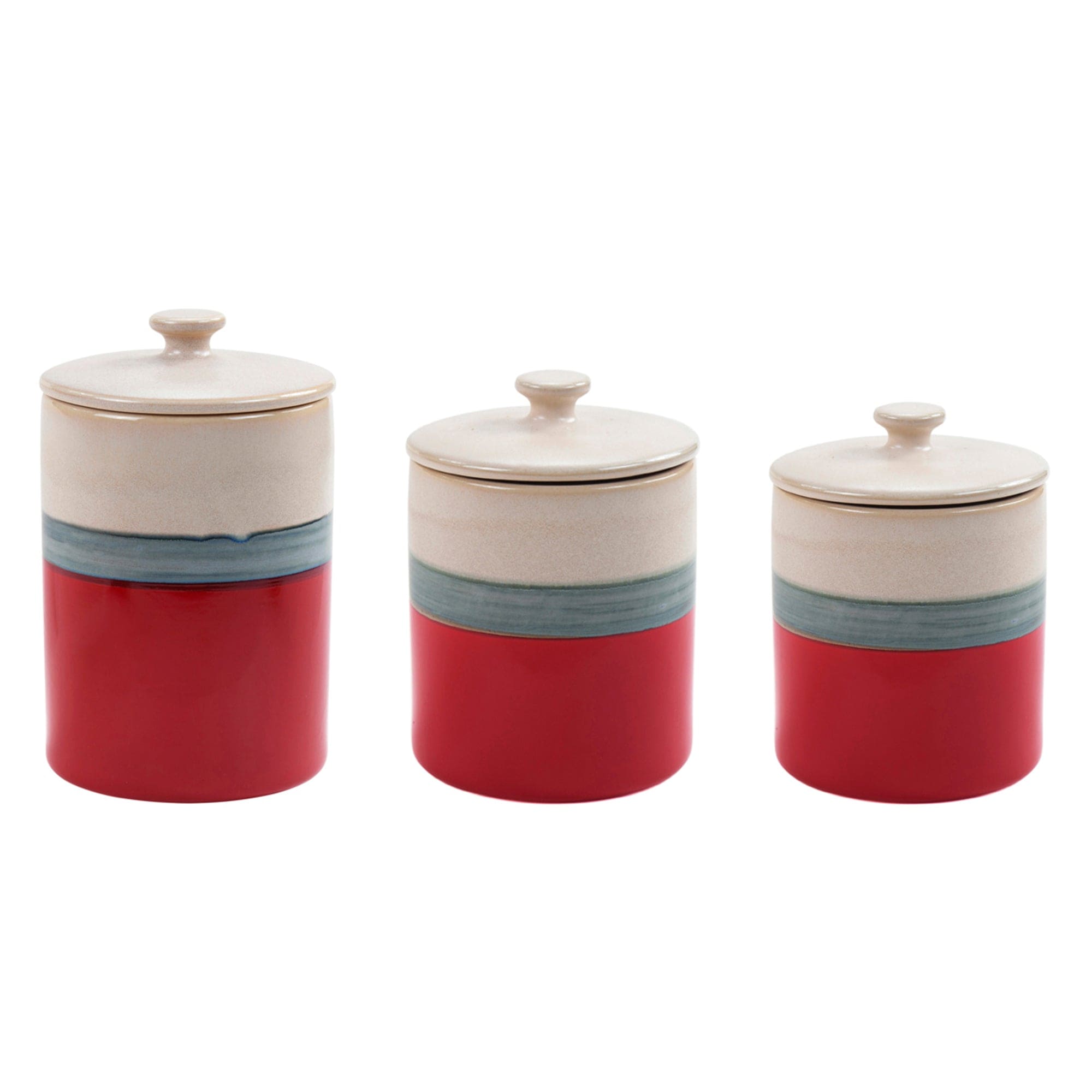 Pasadizo Pomegranate Ceramic 3PC Canister Set Canister