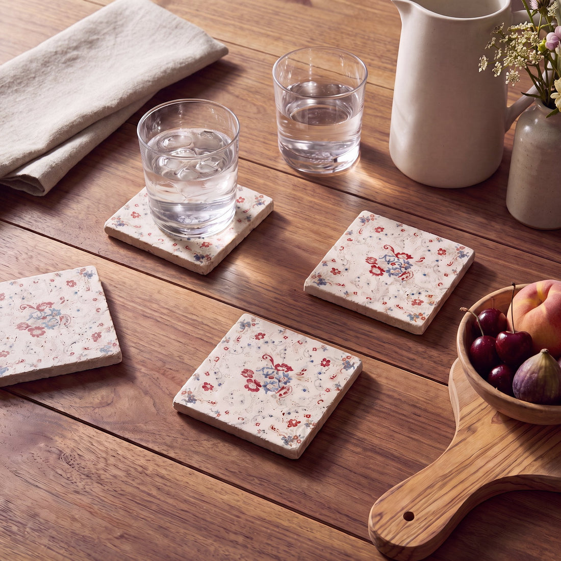 Patchwork Bandana Coaster, Set of 4