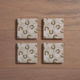 Pierre Equestrian Coaster, Set of 4 Coaster