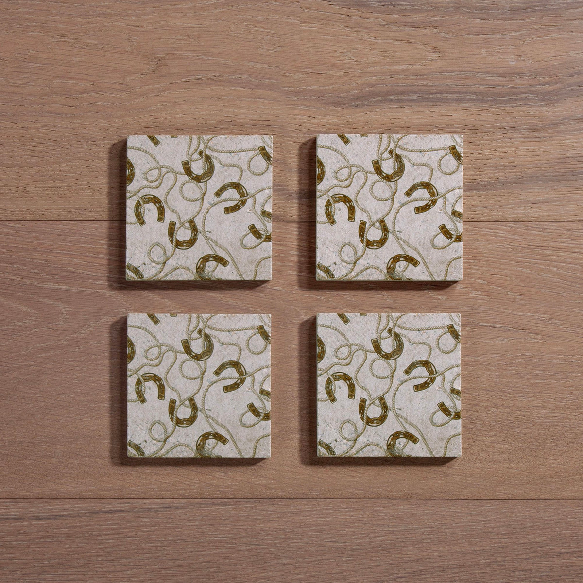 Pierre Equestrian Coaster, Set of 4 Coaster