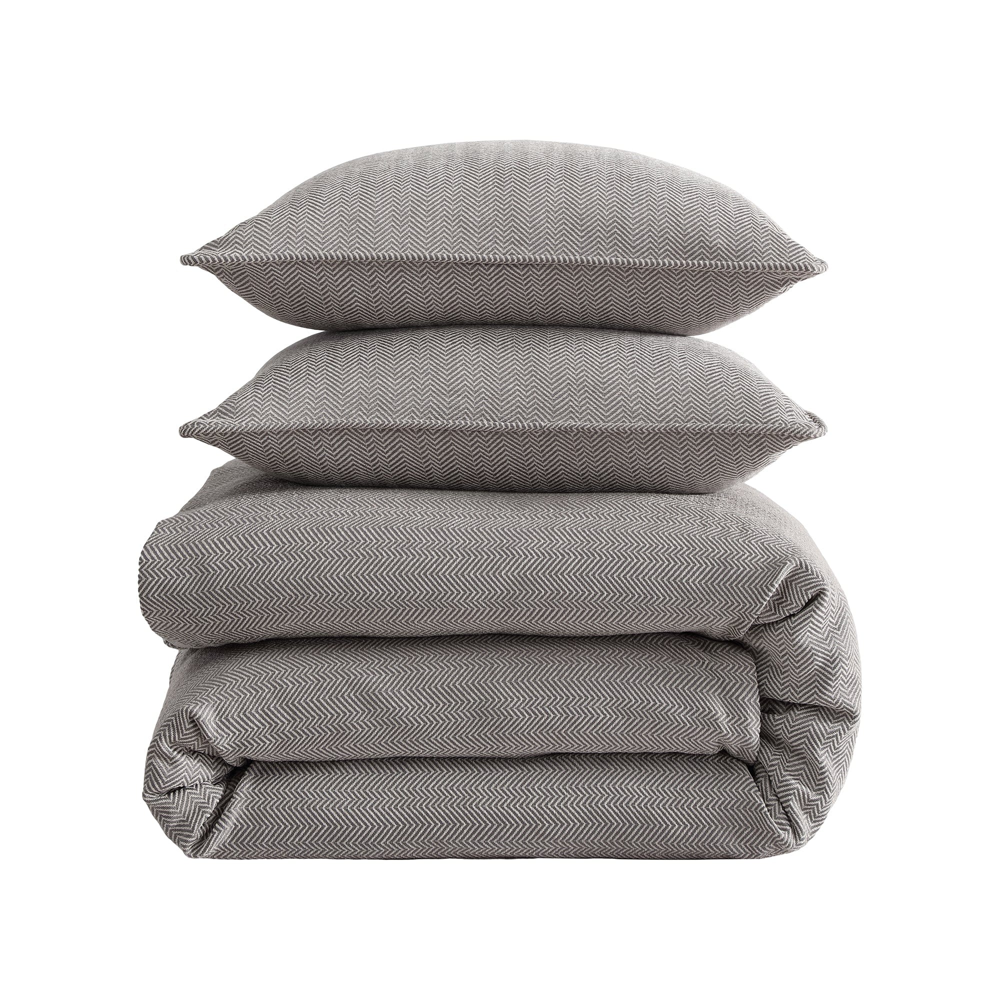 Chenille Herringbone Bedding Set Comforter / Duvet Cover