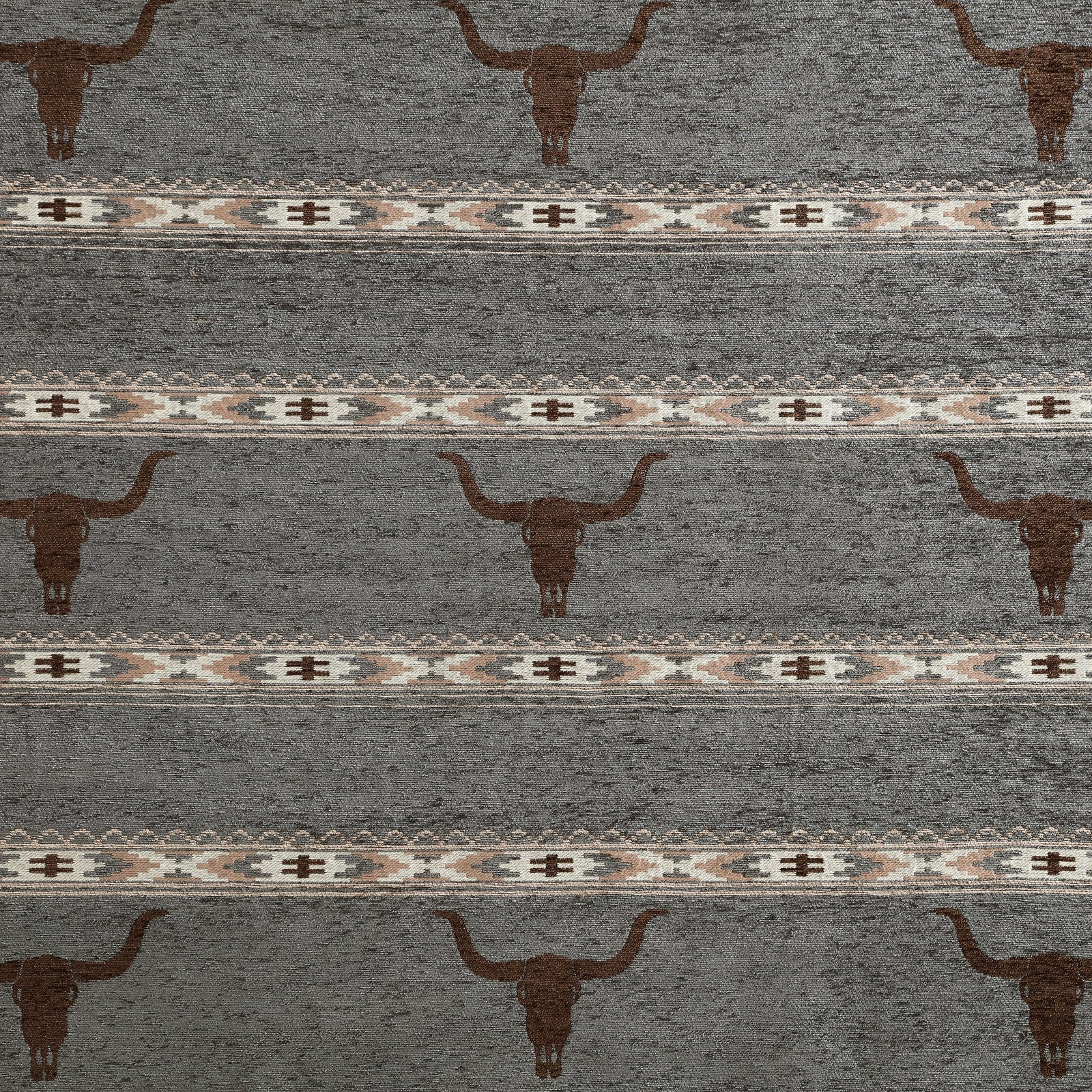 Chisholm Longhorn Chenille Jacquard Bedding Set Comforter / Duvet Cover