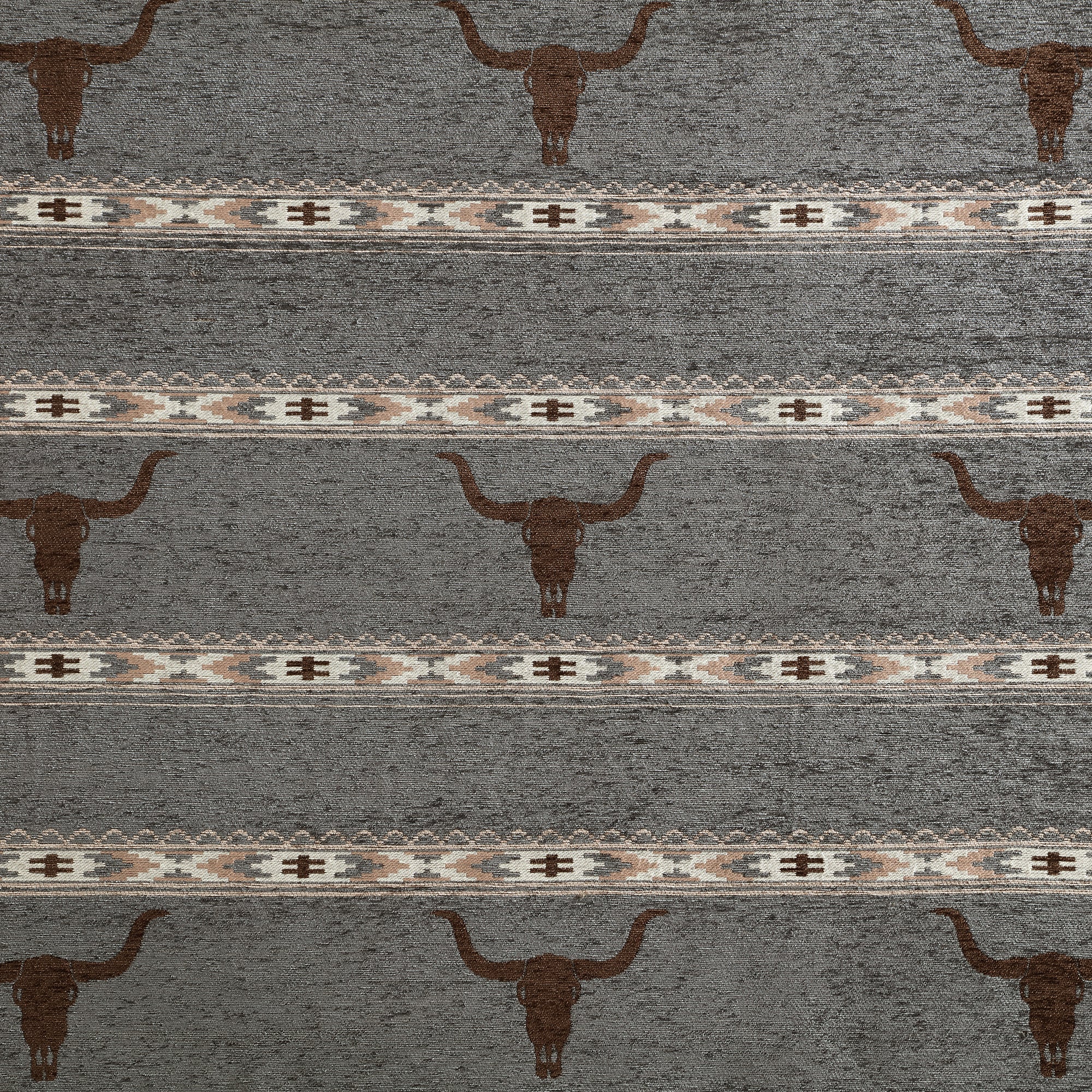 Chisholm Longhorn Chenille Jacquard Bedding Set Comforter / Duvet Cover