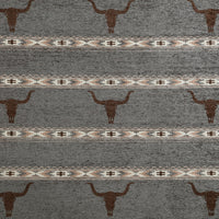 Chisholm Longhorn Chenille Jacquard Bedding Set Comforter / Duvet Cover