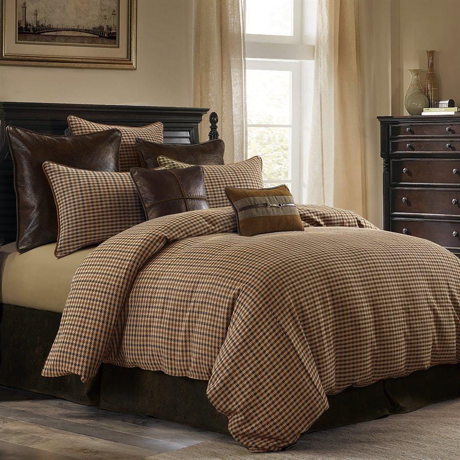 Clifton Woven Twill Plaid Bedding Set Comforter / Duvet Cover