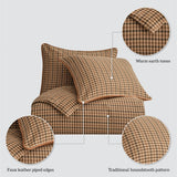 Clifton Woven Twill Plaid Bedding Set Comforter / Duvet Cover
