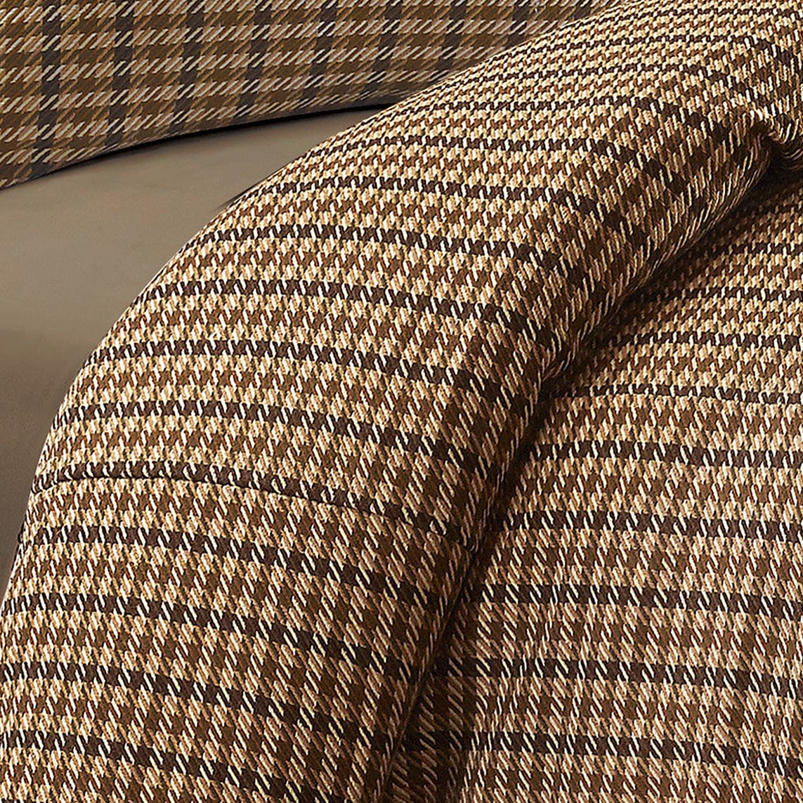 Clifton Woven Twill Plaid Bedding Set Comforter / Duvet Cover