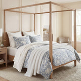 Genoa Bedding Set Comforter Set / Queen / Vintage Blue Comforter / Duvet Cover