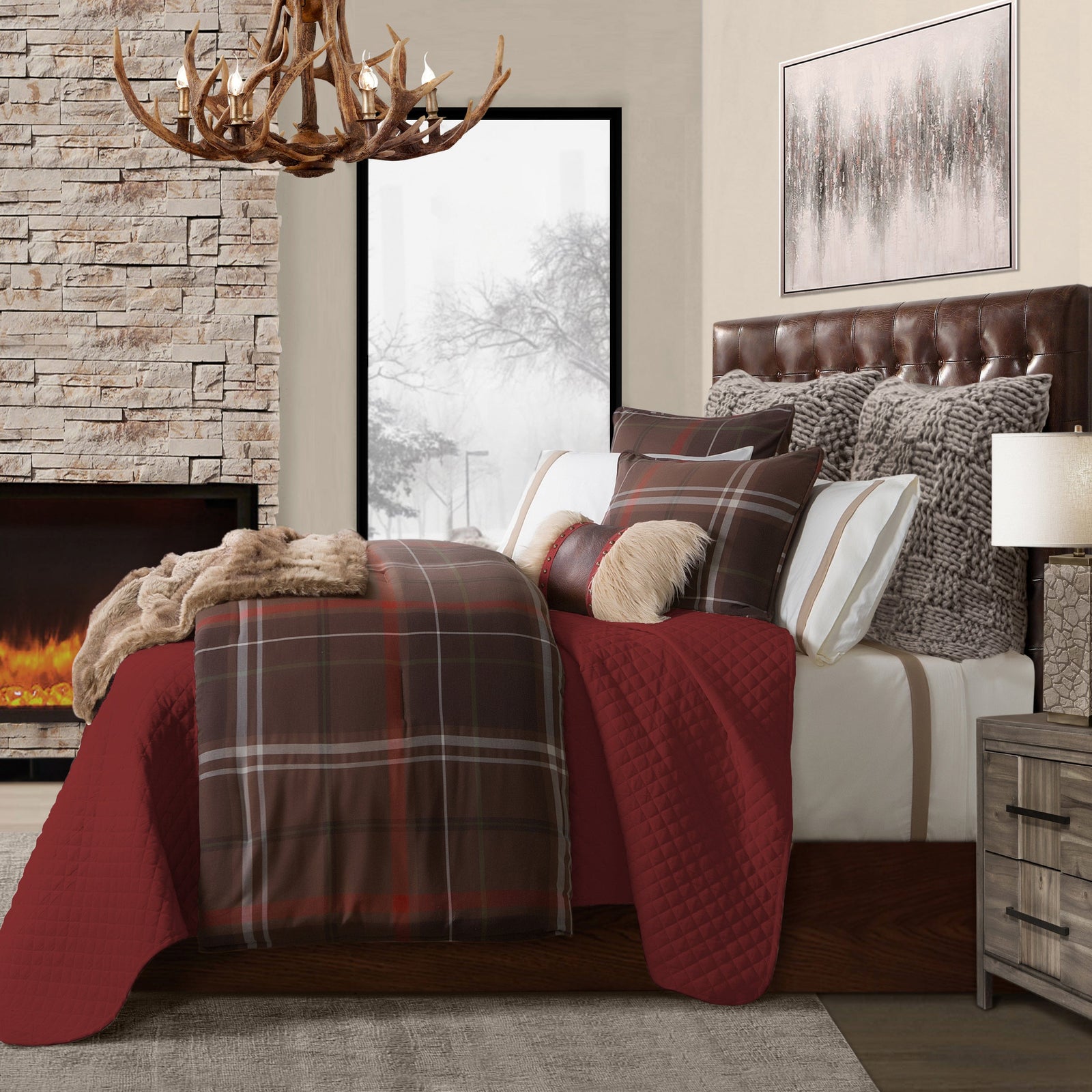 Jackson Plaid Bedding Set Comforter / Duvet Cover