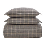 Laramie Houndstooth Concho Trim Bedding Set Comforter / Duvet Cover