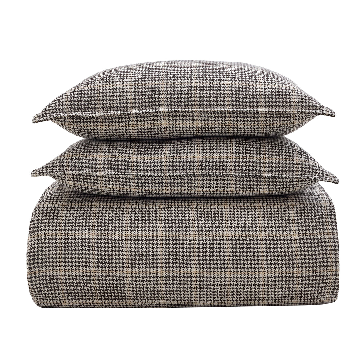Laramie Houndstooth Concho Trim Bedding Set Comforter / Duvet Cover
