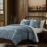 Lee Western Washed Denim Bedding Set Comforter / Duvet Cover