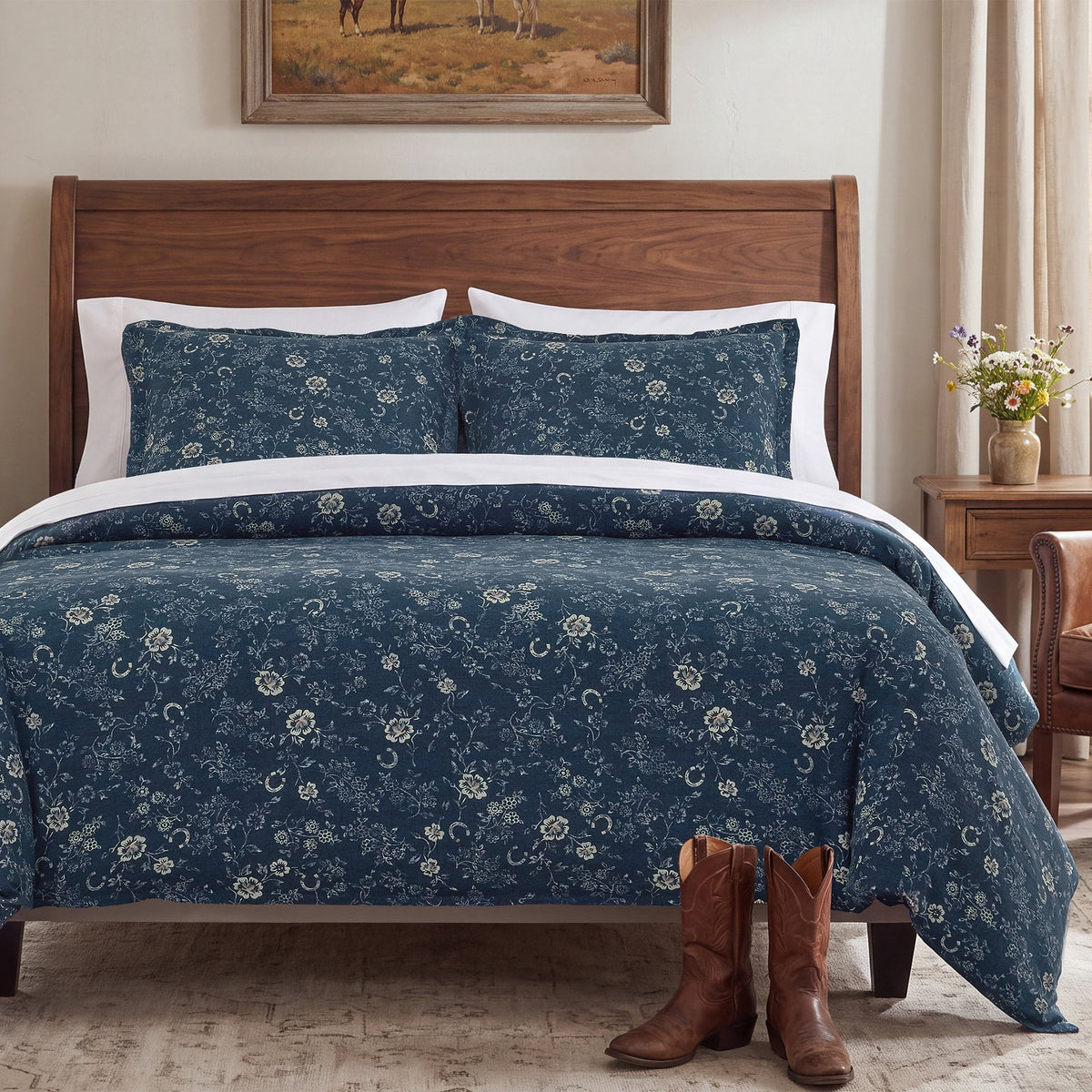 Mayfair Western Floral Toss Bedding Set Comforter / Duvet Cover