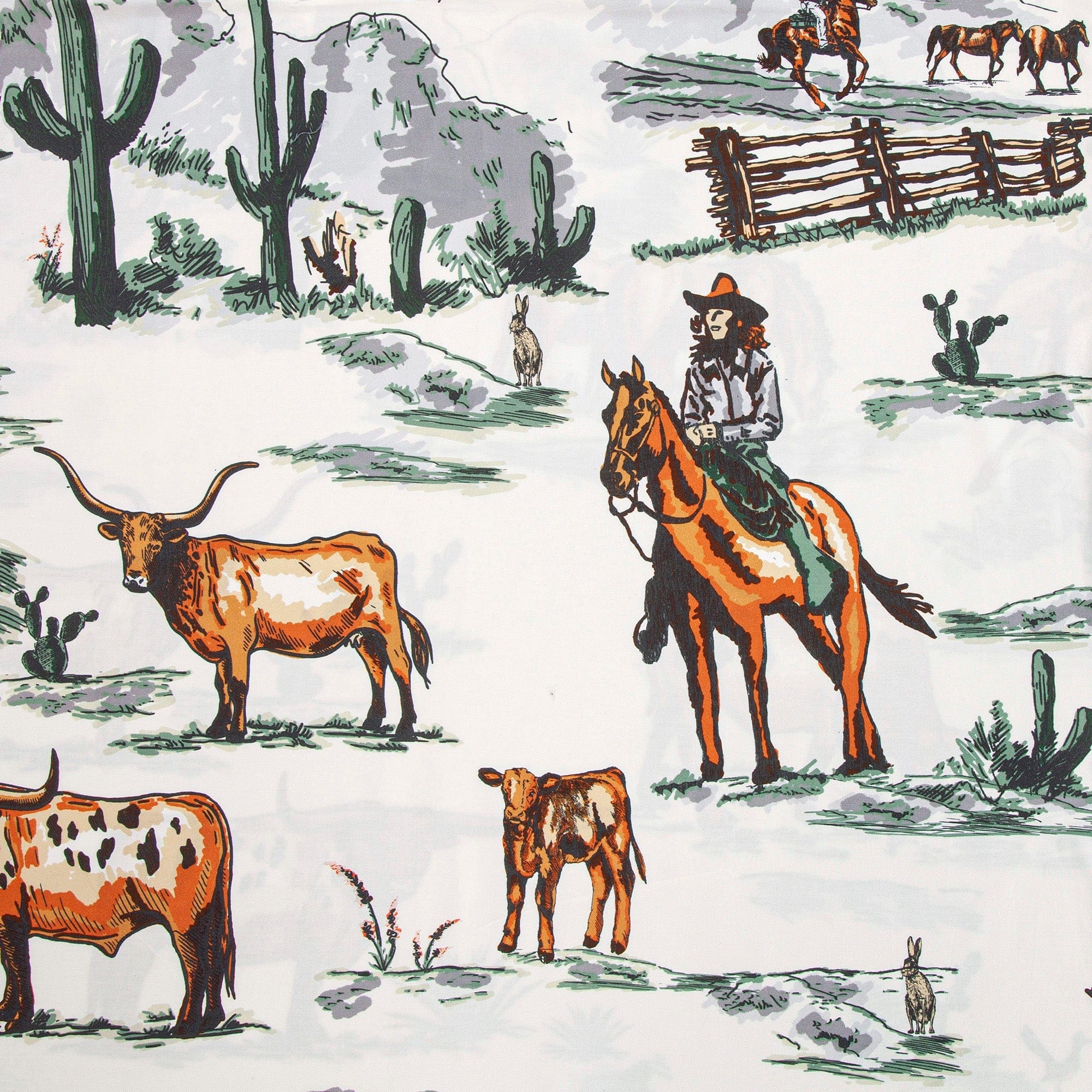Ranch Life Reversible Bedding Set Comforter / Duvet Cover