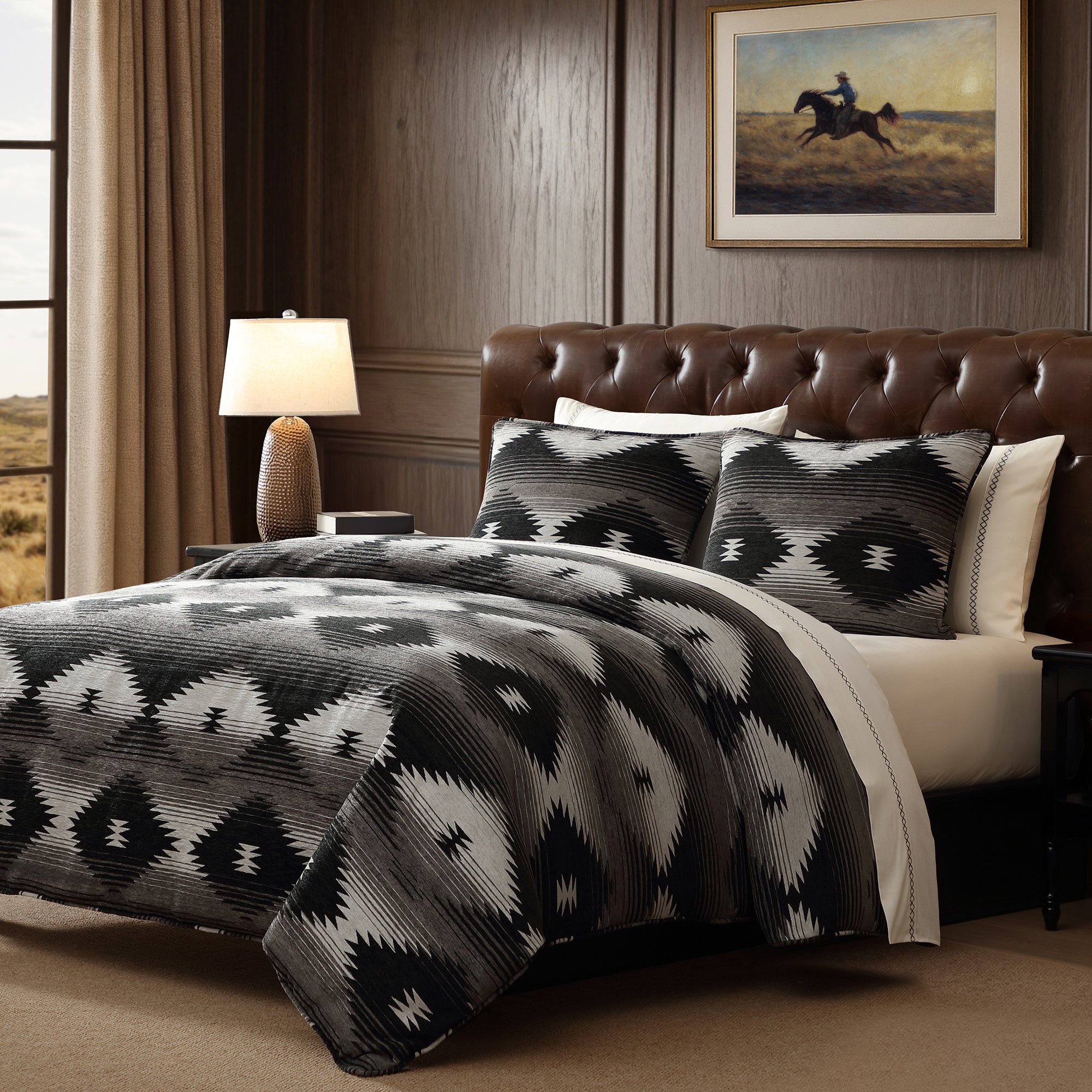 Silverado Chenille Jacquard Bedding Set Comforter / Duvet Cover