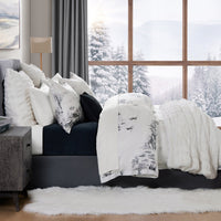 Ski Toile Lyocell Bedding Set Comforter / Duvet Cover