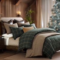 Windowpane Plaid Bedding Set Comforter / Duvet Cover