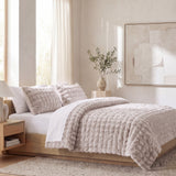 Cottontail Faux Fur Comforter Set Twin / Cream Comforter