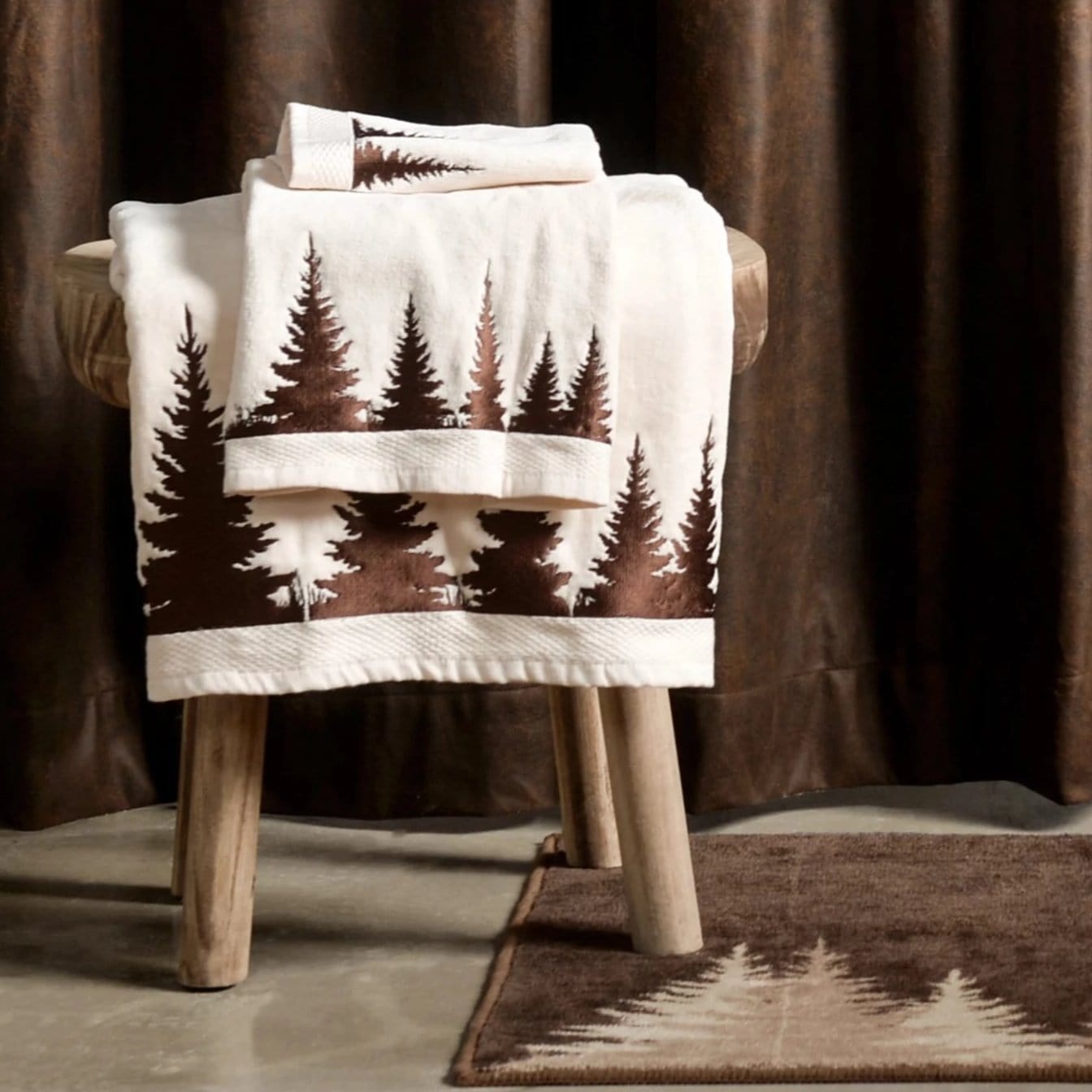 Clearwater Pines 8PC Bathroom Set Complete Bathroom Sets
