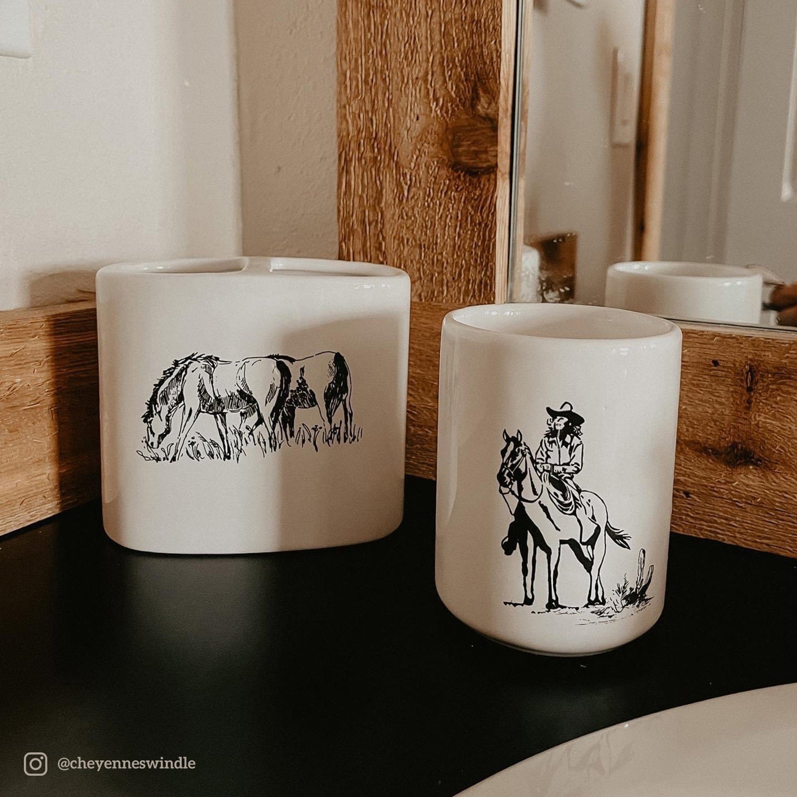 Ranch Life 3PC Countertop Bathroom Set Countertop Bathroom Sets