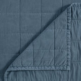 Cotton Canvas Box Stitch Coverlet Set Coverlet