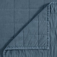 Cotton Canvas Box Stitch Coverlet Set Coverlet